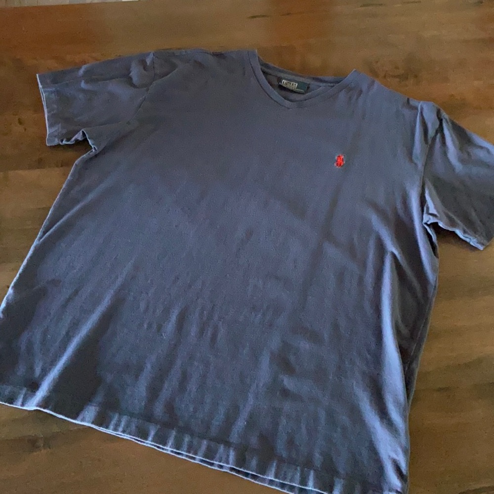 Men’s dark blue polo T-shirt